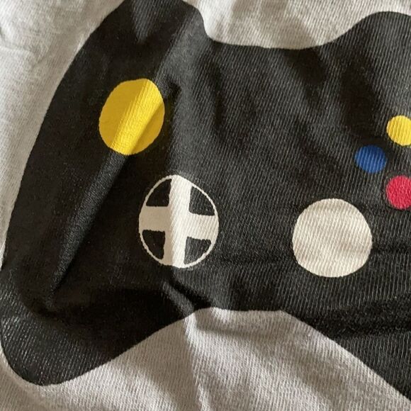 Mish Boys Light Grey ‘PLAY’ Video Game T-Shirt - Picture 2 of 6